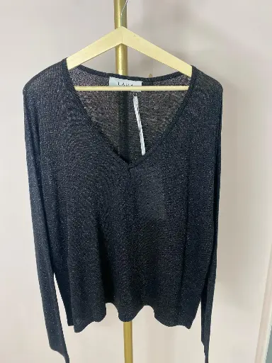 Pull fin LM, légèrement brillant