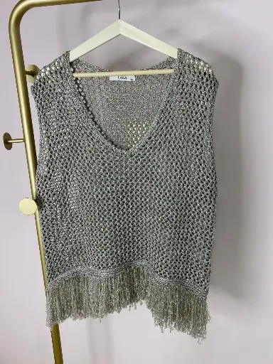 Pull SM, crochet, brillant