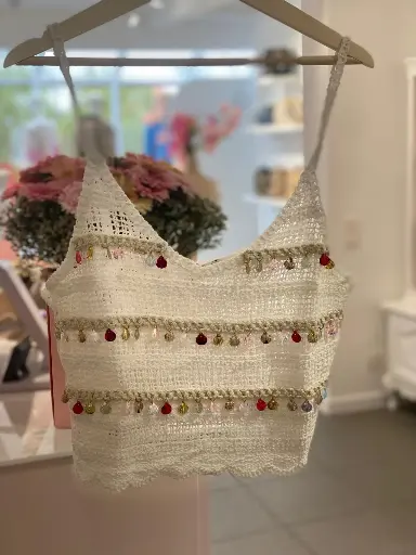 Top crochet Conchiglia