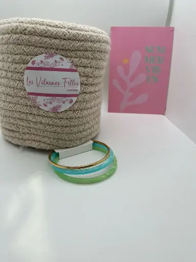 Lot de 3 esclaves, azur, diamètre 6.5