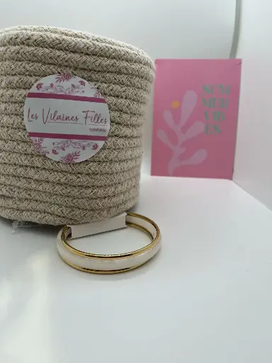 Lot de 3 esclaves, crème, diamètre 6