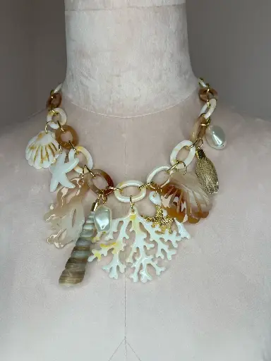 Collier coquillages - crustacés