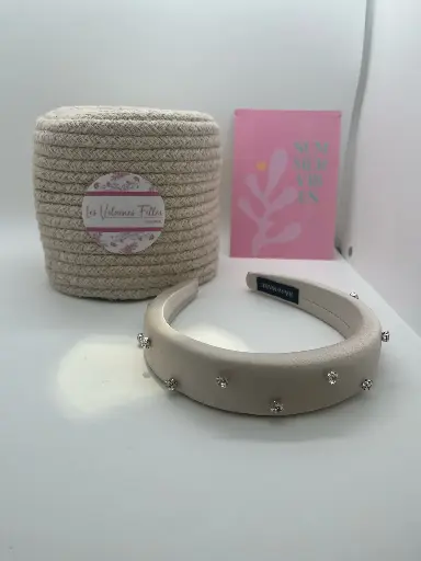 Serre-tête satin et strass