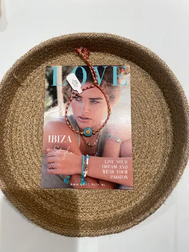 Bracelet Evil Eye vert/orange