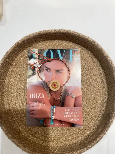 Bracelet Evil Eye doré/orange