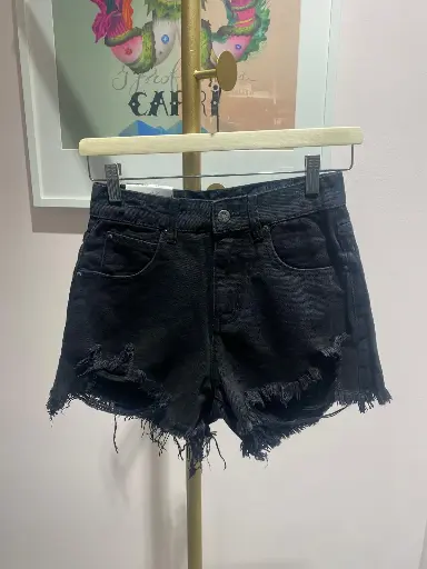 Short jeans noir