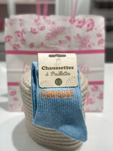 Chaussettes à paillettes- Curieuse