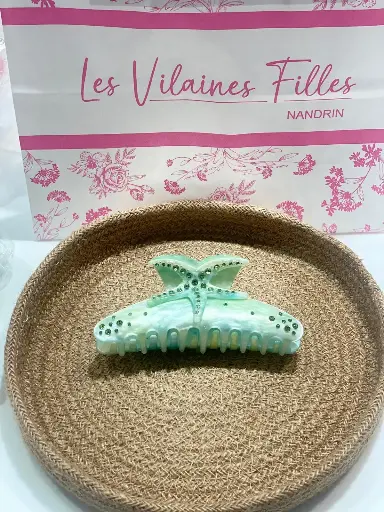 Pince à cheveux mer, vert