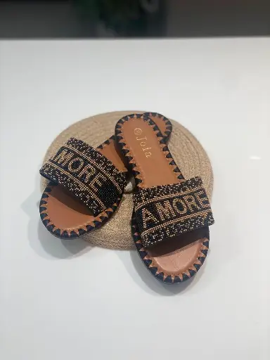 Sandales plates Amore