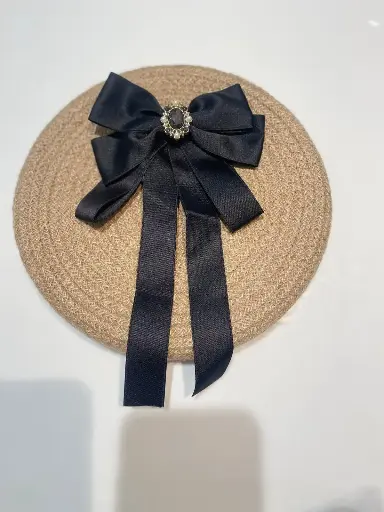 Broche Nœud noir