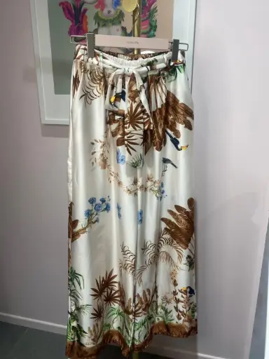 Pantalon fluide beige/marron TU