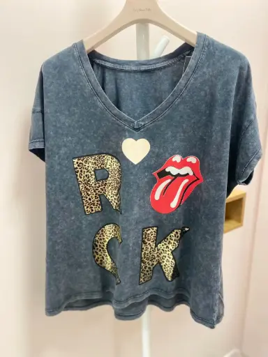Tshirt Rock leo- TU oversize