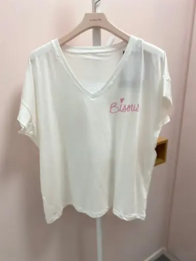 Tshirt Bisous- TU oversize