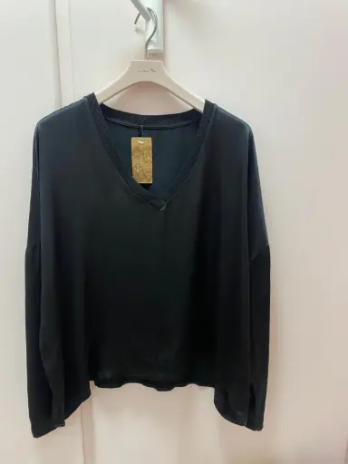 Blouse satinée col V- TU