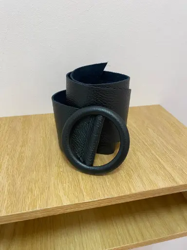 Ceinture large en cuir 110cm