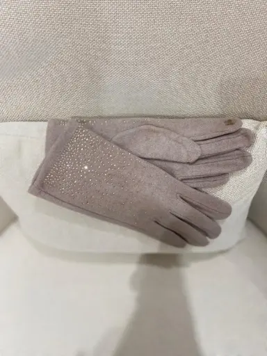 Gants avec strass