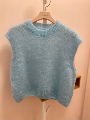 Pull sans manches Mohair/Laine- TU