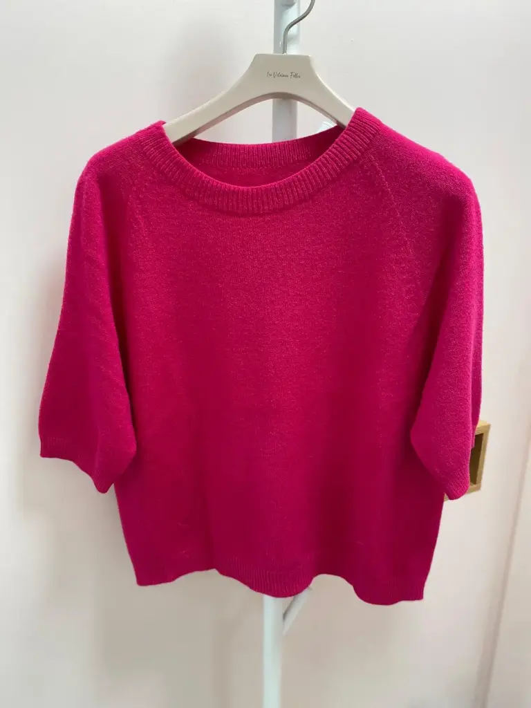 Pull col rond, mches courtes- TU