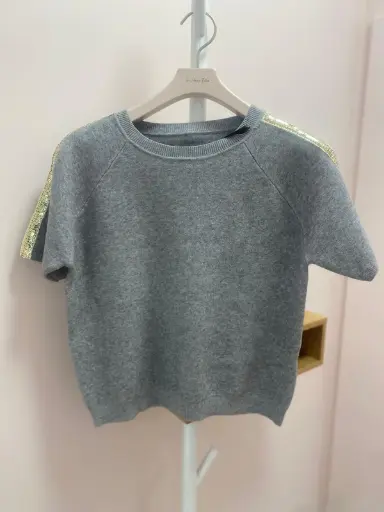 Maille MC cosy strass- TU