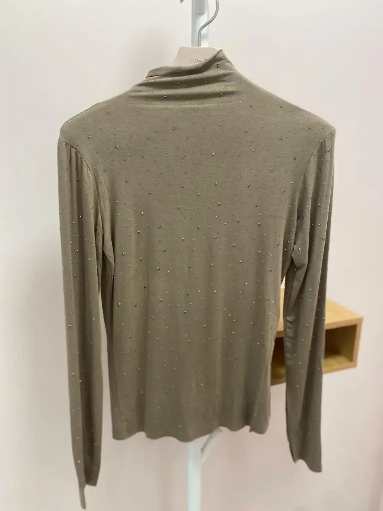 Sous-Pull col montant à brillants - TU